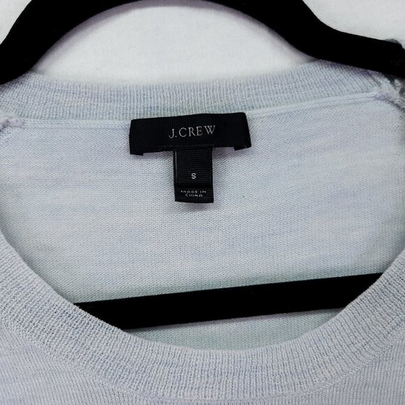 J Crew Merino Wool Lightweight Sweater Womens Small Open Knit Long Sleeve - Picture 16 of 16